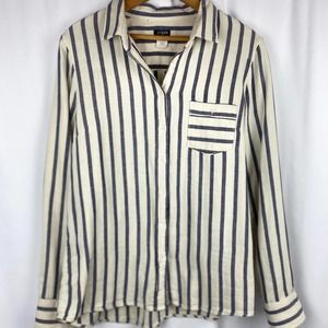 J. Crew | Classic-fit Shirt | Textured Stripe | M